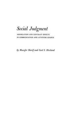 Book cover for Social Judgment