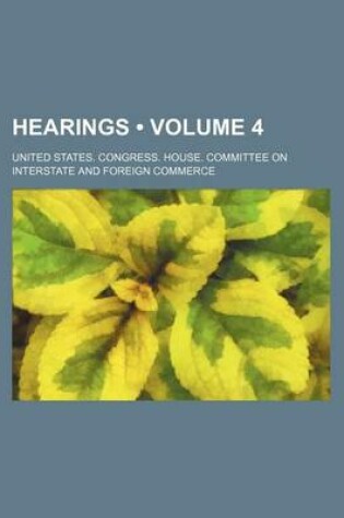 Cover of Hearings (Volume 4)