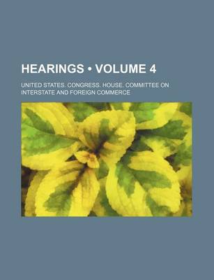 Book cover for Hearings (Volume 4)