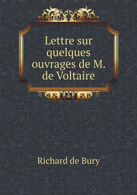 Book cover for Lettre sur quelques ouvrages de M. de Voltaire