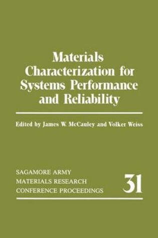 Cover of Materials Characterization for Systems Performance and Reliability