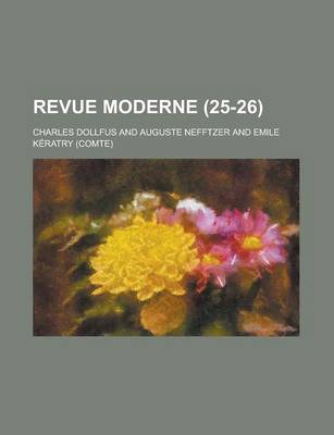 Book cover for Revue Moderne (25-26)