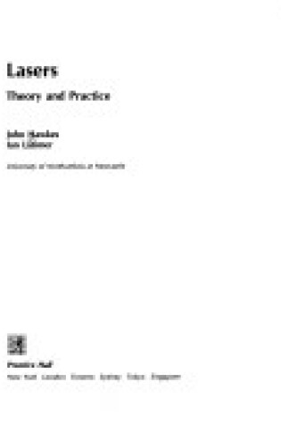 Cover of Lasers:Theory Practice