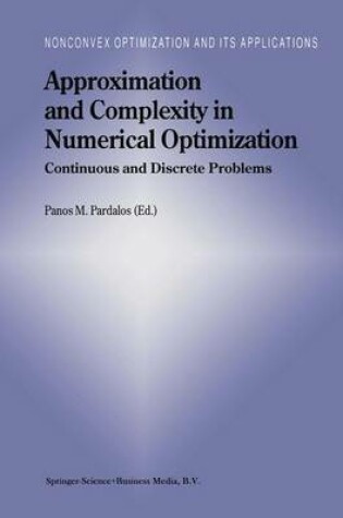 Cover of Approximation and Complexity in Numerical Optimization