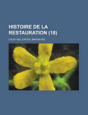 Book cover for Histoire de La Restauration (18 )