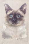 Book cover for Siamese Cat Portrait Notebook