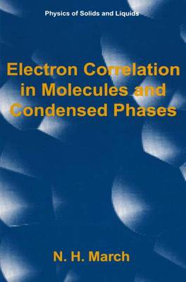 Cover of Electron Correlation in Molecules and Condensed Phases