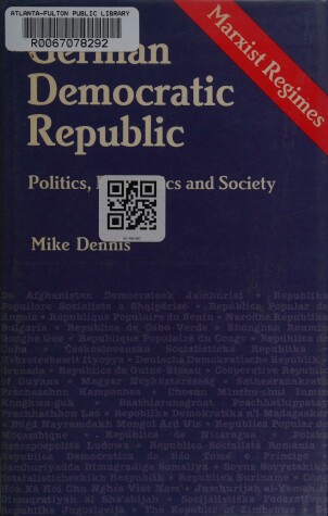 Book cover for German Democratic Republic