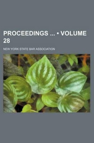 Cover of Proceedings (Volume 28)