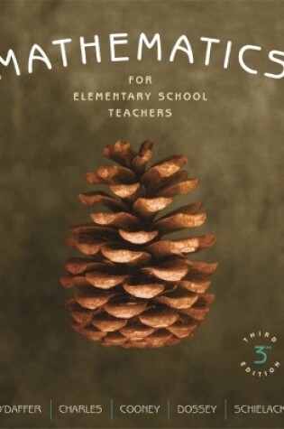 Cover of Mathematics for Elementary School Teachers