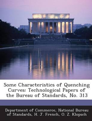 Book cover for Some Characteristics of Quenching Curves