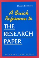 Book cover for Quick Reference to the Research Paper