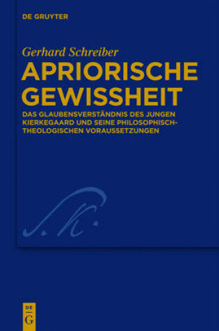 Cover of Apriorische Gewissheit