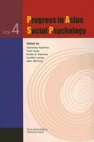 Cover of Progress in Asian Social Psychology v. 4