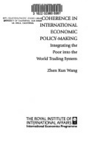 Cover of Coherence in International Economic Policy-Making