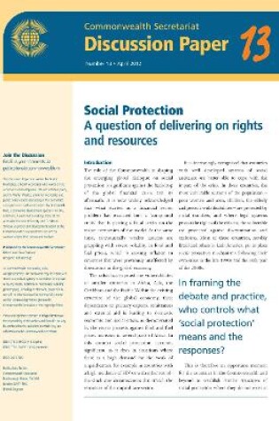 Cover of Social Protection