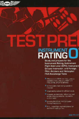 Cover of Instrument Rating Test Prep 2007