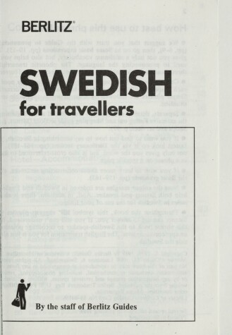 Cover of Berlitz Swedish for Travellers Phrase Book