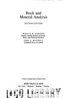 Cover of Rock and Mineral Analysis