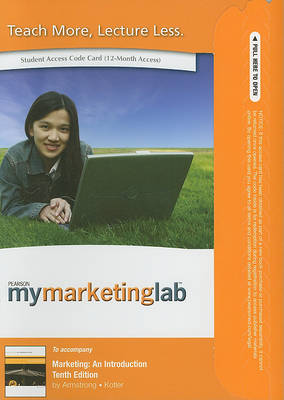 Book cover for MyLab Marketing -- Access Card -- for Marketing