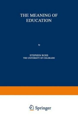 Cover of The Meaning of Education
