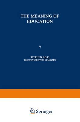 Book cover for The Meaning of Education