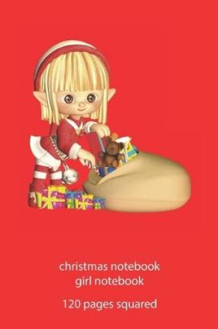 Cover of christmas notebook girl notebook