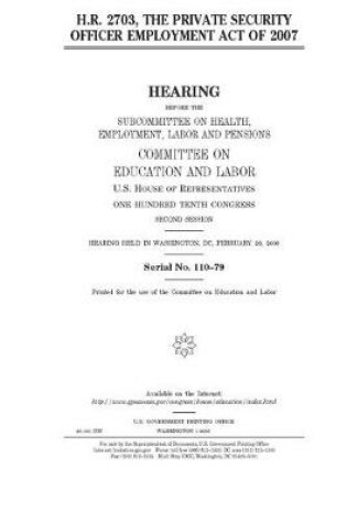 Cover of H.R. 2703