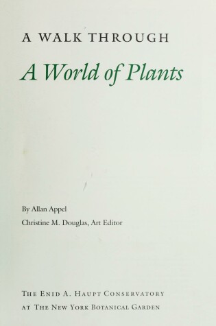 Cover of A Walk Through a World of Plants