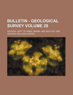 Book cover for Bulletin - Geological Survey Volume 29