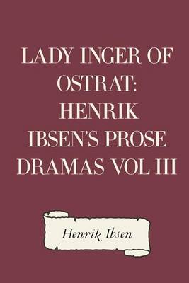 Book cover for Lady Inger of Ostrat