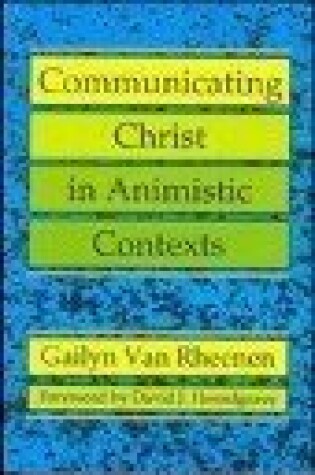 Cover of Communicating Christ in Animistic Contexts