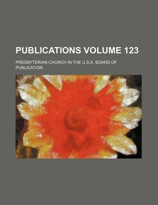 Book cover for Publications Volume 123