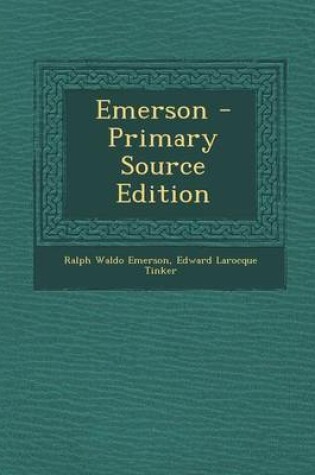 Cover of Emerson - Primary Source Edition