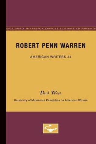 Cover of Robert Penn Warren - American Writers 44