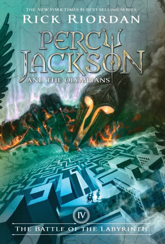 Book cover for Percy Jackson and the Olympians, Book Four: The Battle of the Labyrinth