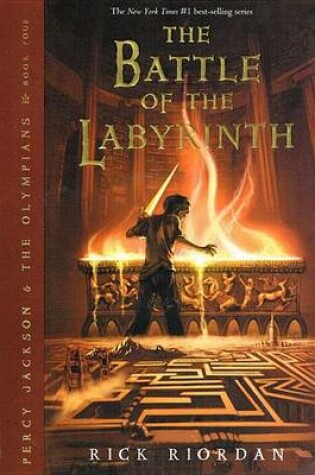 Cover of Percy Jackson and the Olympians, Book Four: Battle of the Labyrinth, The-Percy Jackson and the Olympians, Book Four