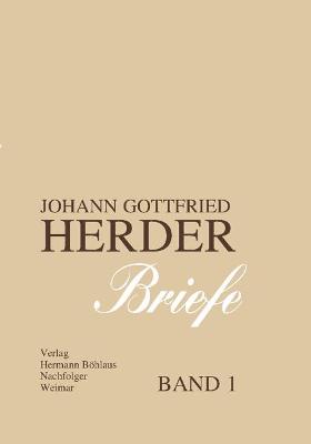 Book cover for Johann Gottfried Herder. Briefe.