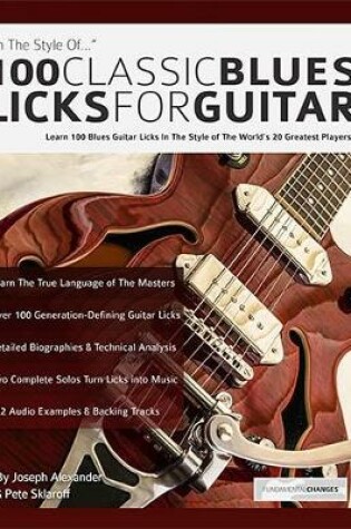 Cover of 100 classic blues licks for guitar