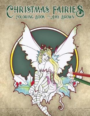 Book cover for Christmas Fairies Coloring Book