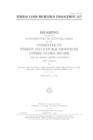 Cover of Federal Lands Recreation Enhancement Act