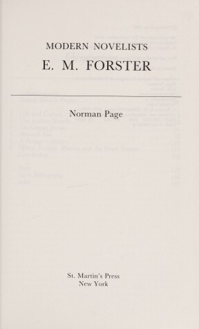 Cover of E.M. Forster