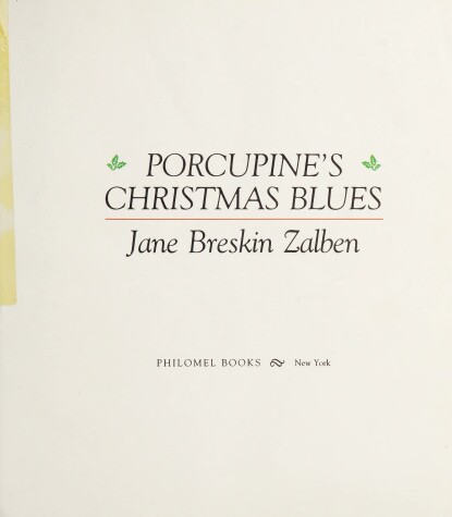 Book cover for Porcupine's Christmas Blues