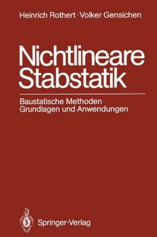 Cover of Nichtlineare Stabstatik