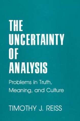 Cover of The Uncertainty of Analysis