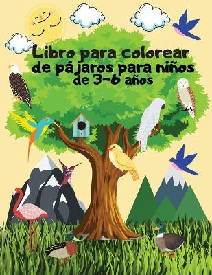 Book cover for Libro para colorear de p�jaros para ni�os de 3-6 a�os