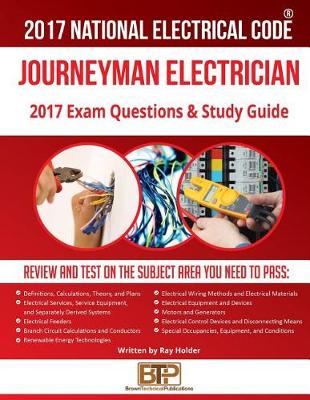 Book cover for 2017 Journeyman Electrician Exam Questions and Study Guide