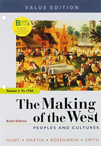 Book cover for Loose-Leaf Version of the Making of the West, Value Edition, Volume 1