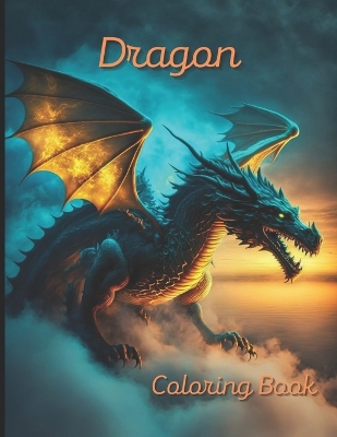 Book cover for Dragon Coloring Book