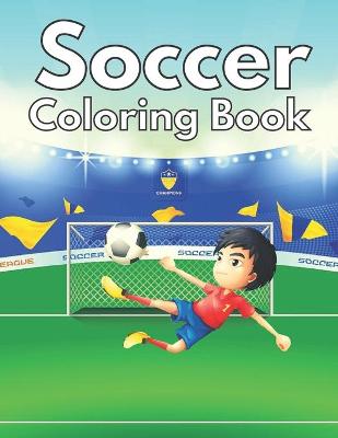 Book cover for Soccer Coloring Book